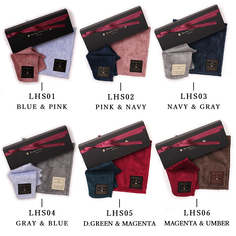 高級タオル通販サイトMAXMATERIAのブラックレーベル、ハンドタオル2本