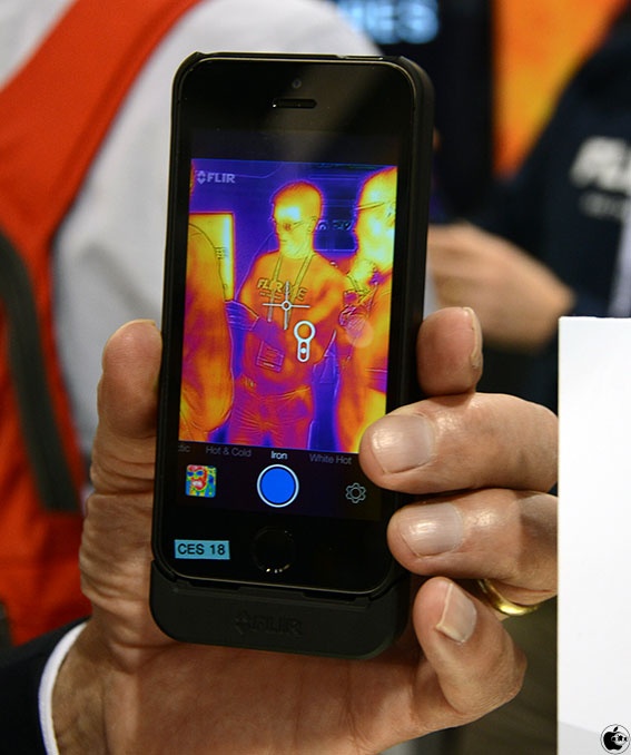 CES2014：FLIR Systems、iPhone 5用赤外線サーモグラフィカメラ機能