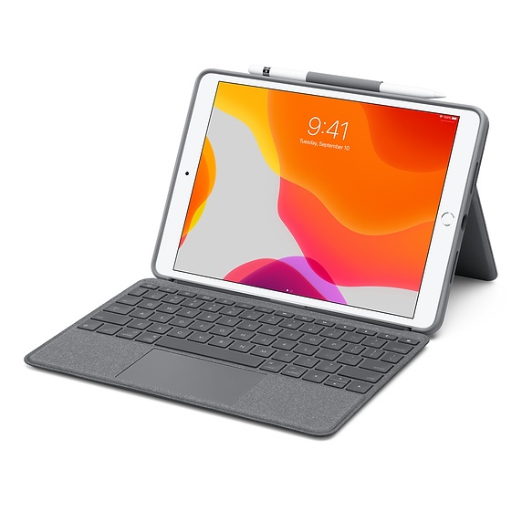 Logitech、iPad Air (3rd generation)用トラックパッド付きキーボード