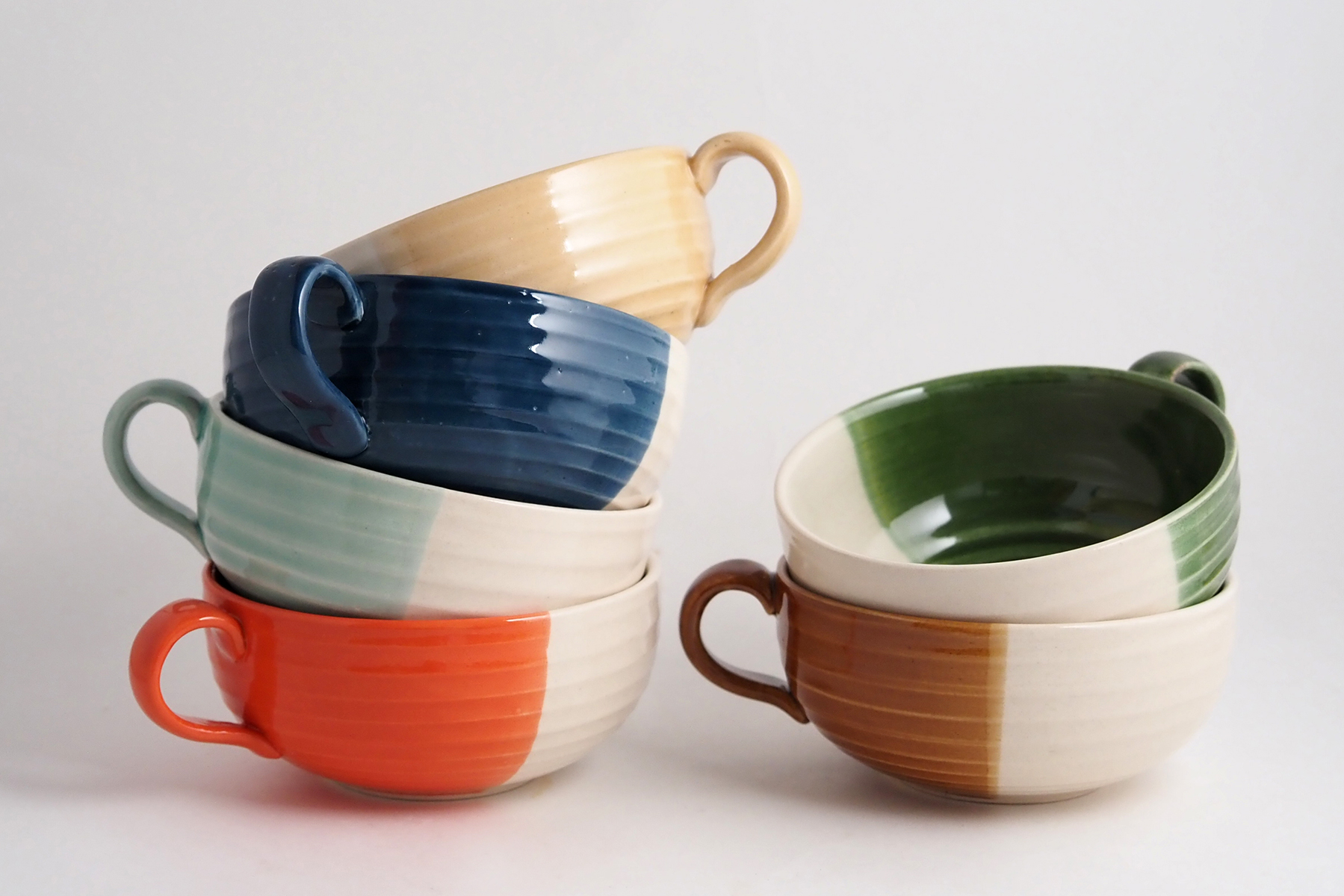 rokurome スープカップ2個セット / true colors line / ギフトボックス