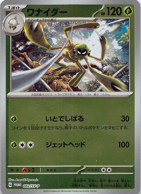 ポケモンカードゲーム はじめようキャンペーン プロモ】ワナイダー 002