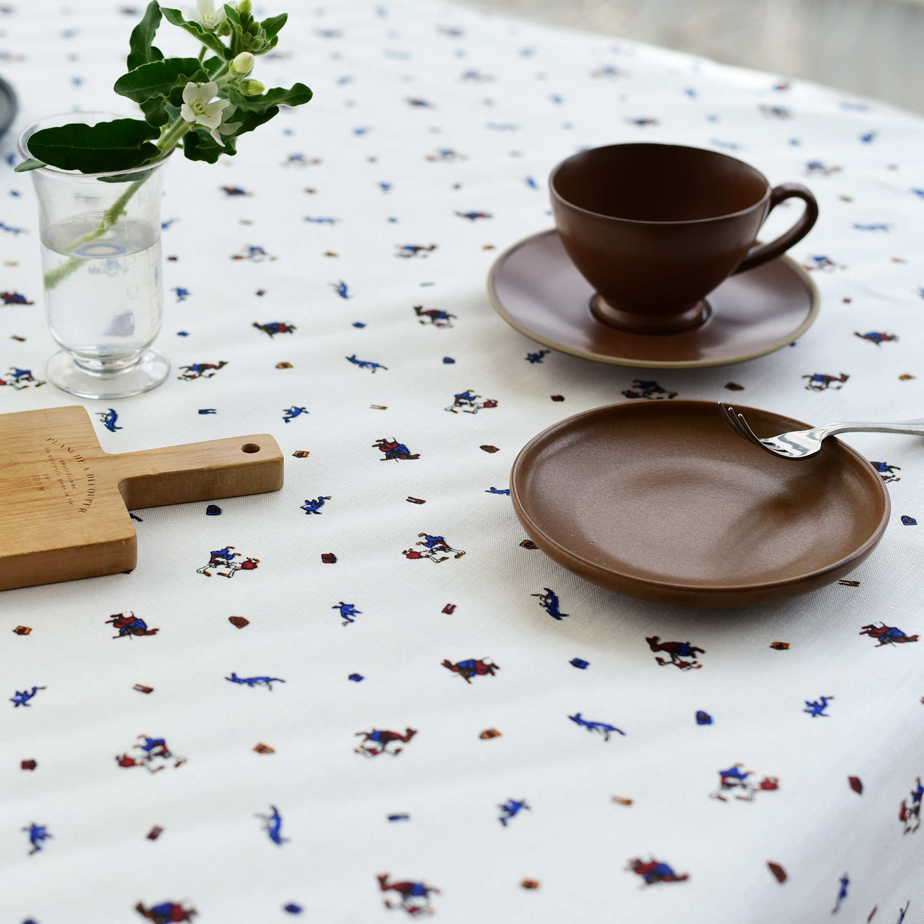 スタジオ エム :: テーブルクロス :: エコール(白) テーブルクロス