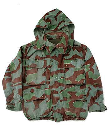 ドイツ BW（連邦軍）スプリンターカモ上下/フード付き/実物・極上