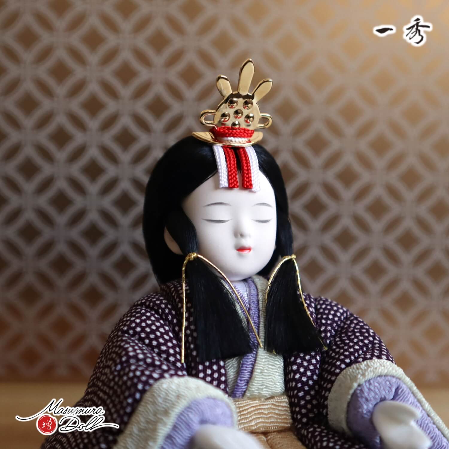 ♡まこちゃん 木目込立雛龍村 雛人形 立ち雛 箱付き EE0H01015 雛人形
