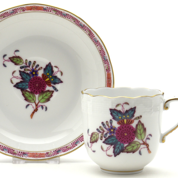 ヘレンド(Herend) コーヒーカップ(160cc)&ソーサー アポニーフラワー