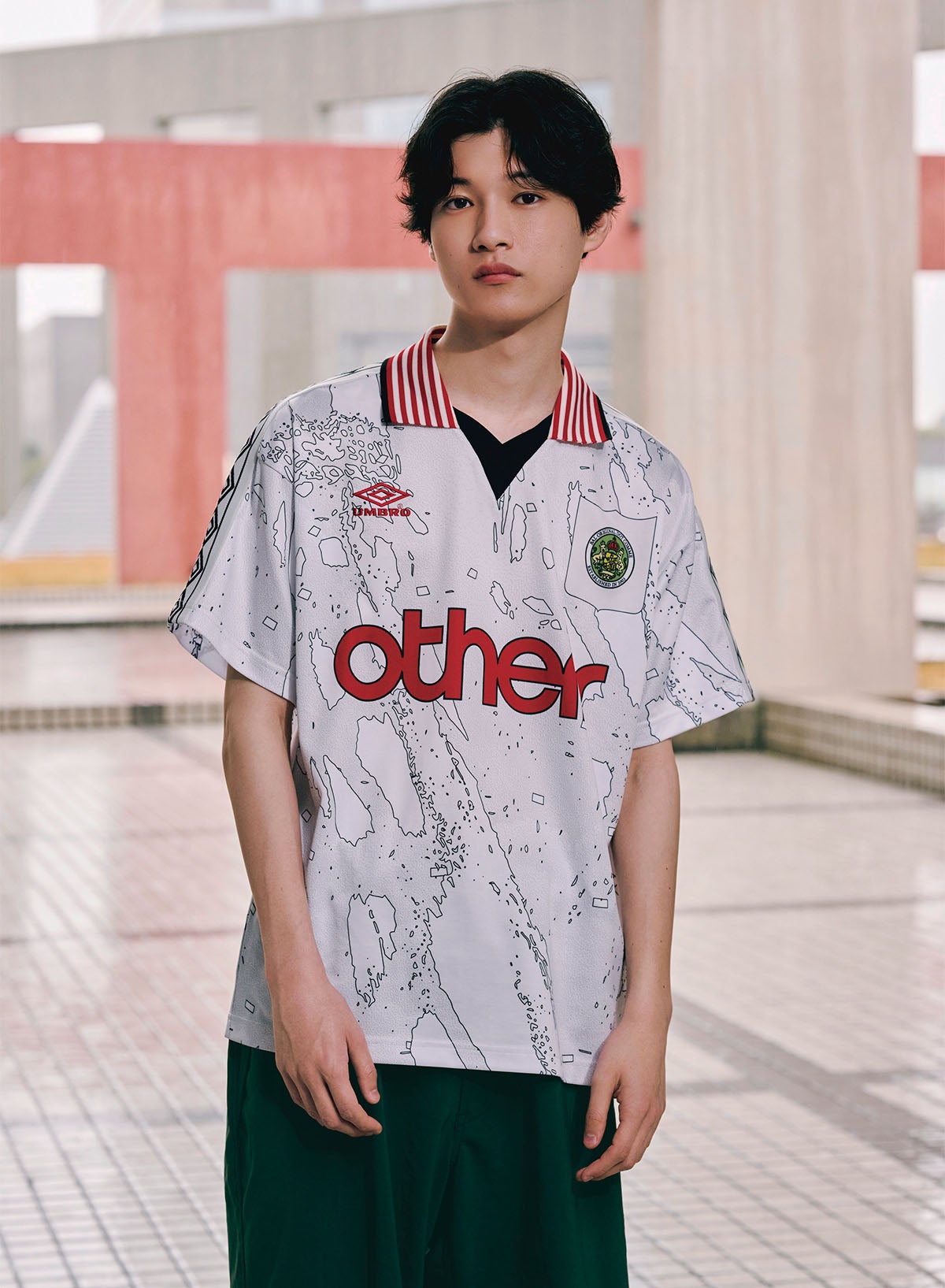 UMBRO × (C)OVER FOOT BALL SHIRT アンブロ コラボ 新進気鋭のブランド