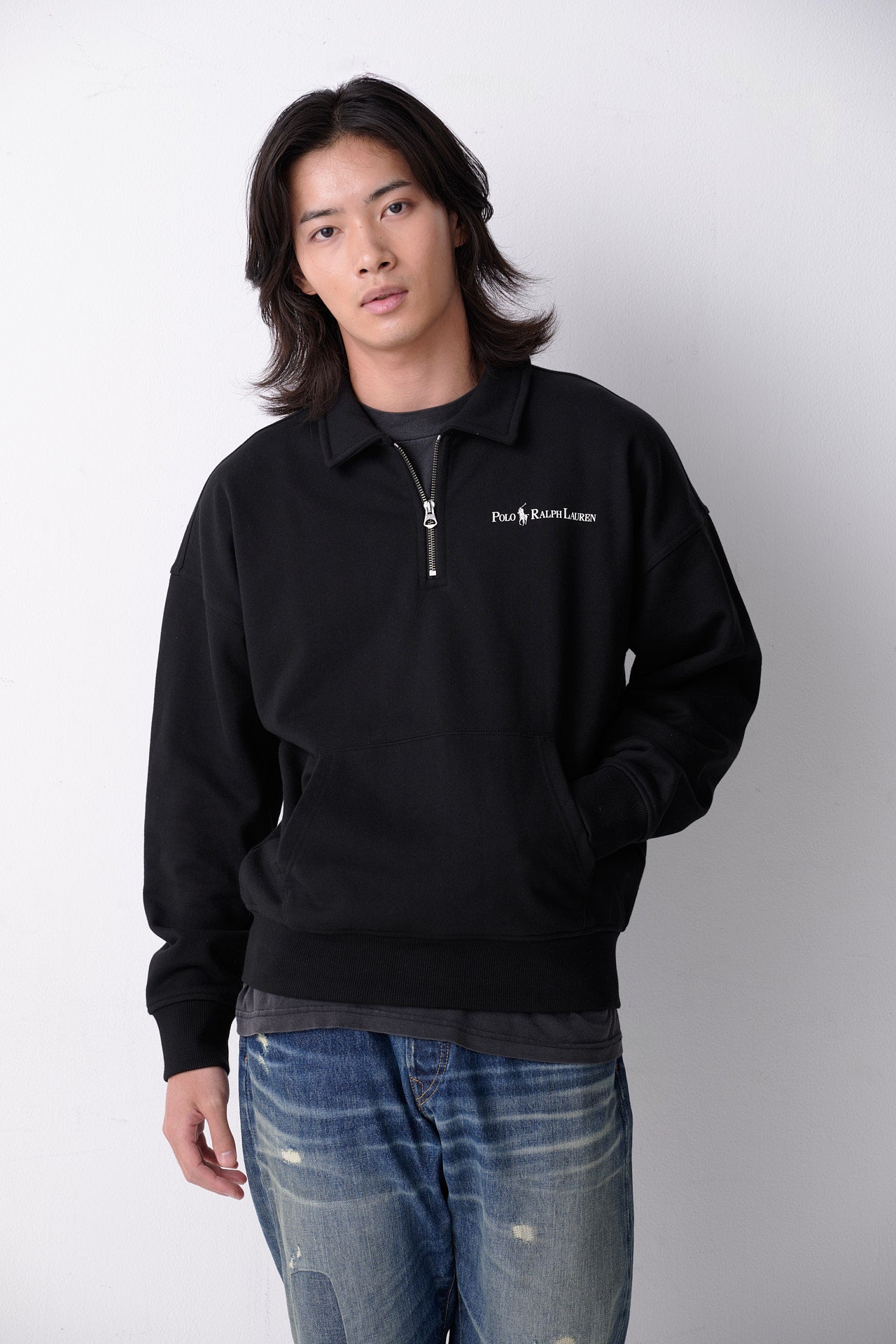 ポロ ラルフ ローレン」の黒スウェットは絶対買い！ 流行りのハーフ