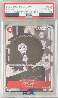 PSA10鑑定済】ブルック【プロモ】《赤》 25周年パラレル版OP01-022