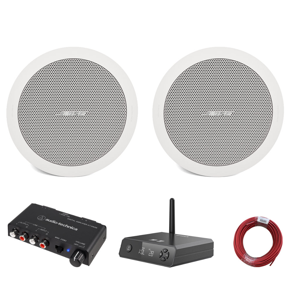 BOSE天井埋め込みスピーカー＋小型アンプセット ホームオーディオ等に