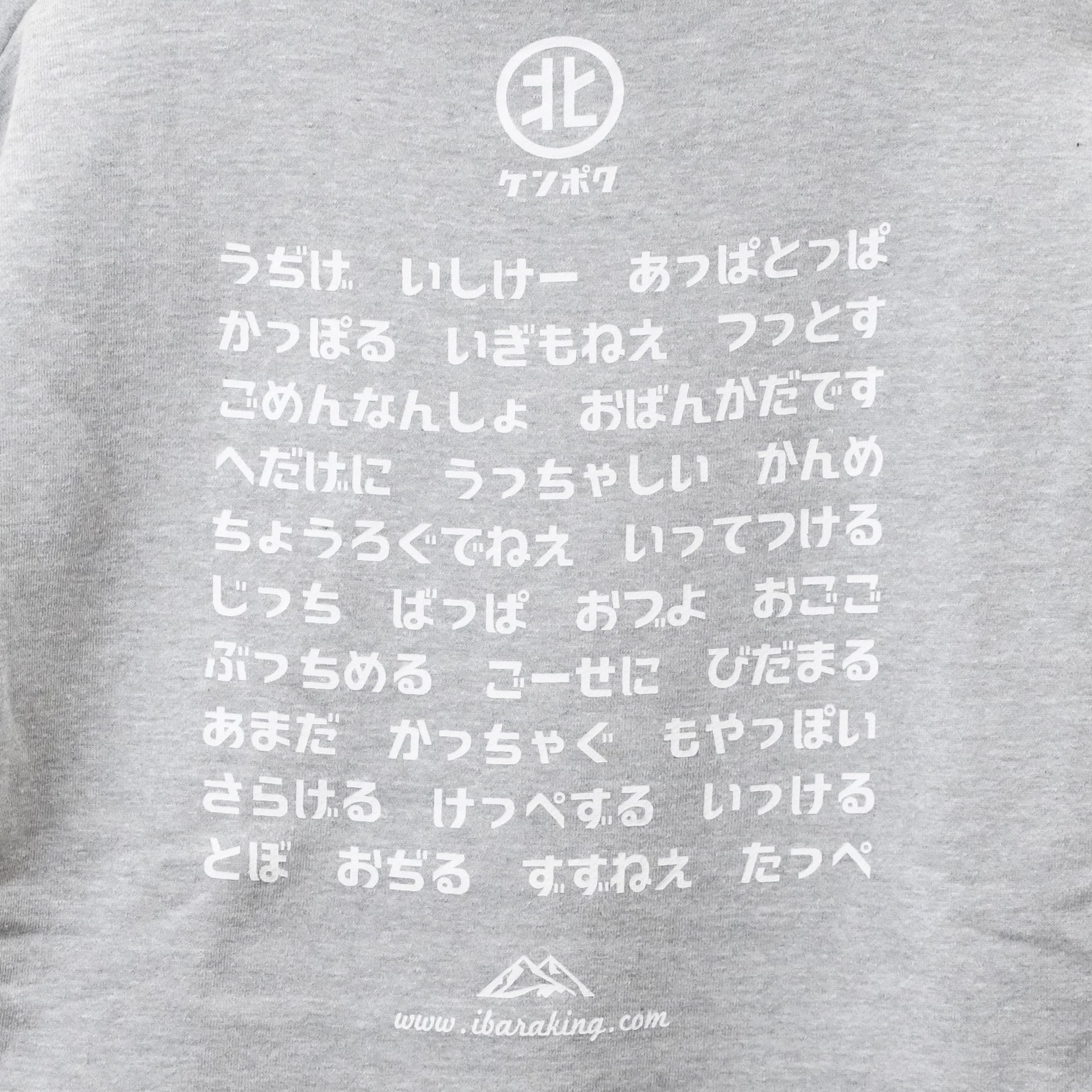 京成百貨店限定販売】＜茨城王＞＜けんぽく＞パーカー グレー Mサイズ