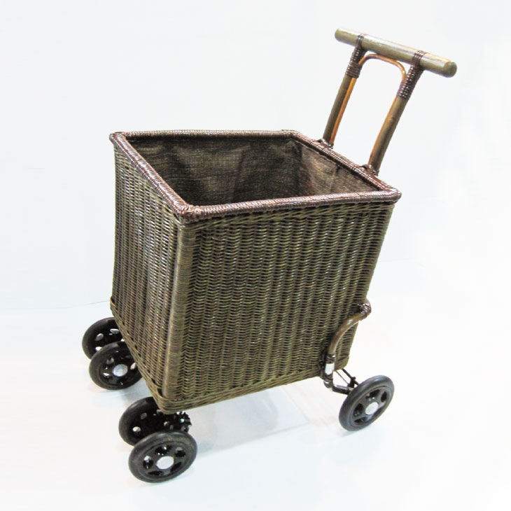 籐ショッピングカート（押し車タイプ）｜SY-017 | 籐家具職人の店