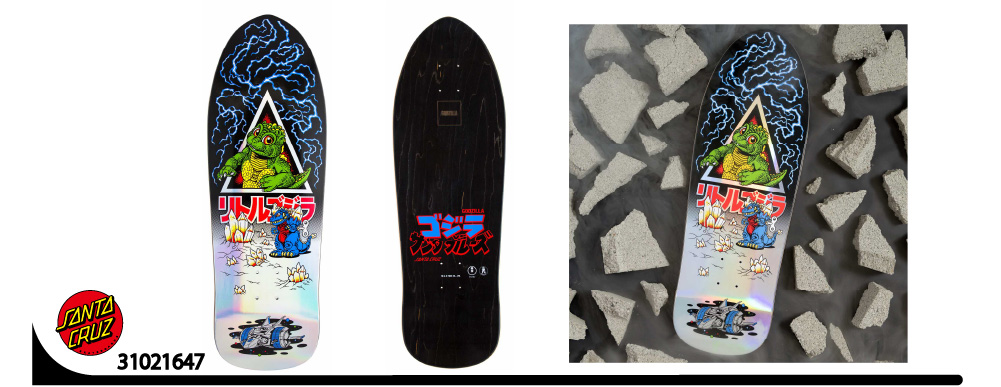 限定！11/3 発売！GODZILLA(ゴジラ)とSANTA CRUZ SKATEBOARDS(サンタ