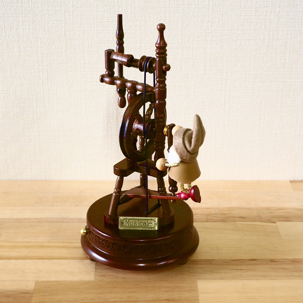 18弁】木製ミニアンティークオルゴール 糸車 ｜株式会社オルゴールから