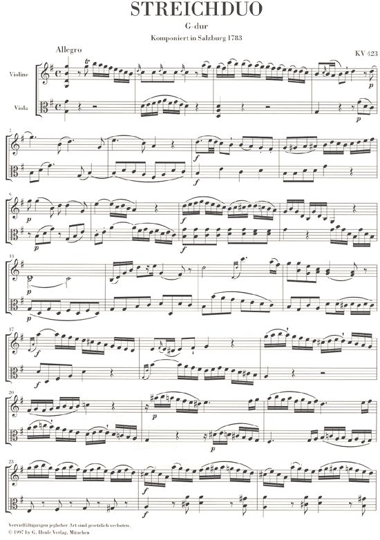 ストリング・デュオ・K.423, 424（モーツァルト）（弦楽二重奏