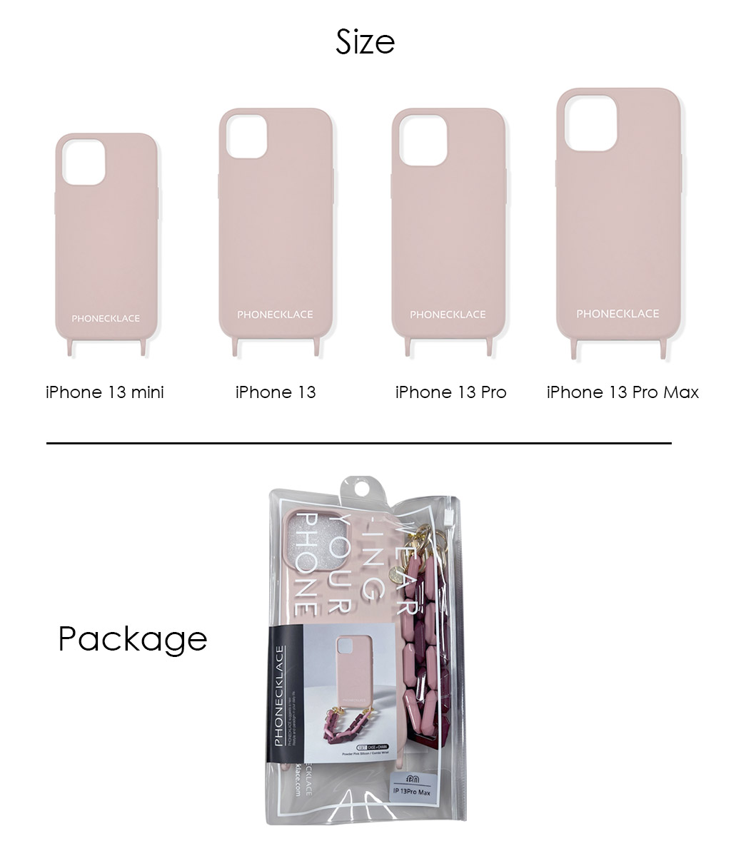 PHONECKLACE ストラップ＆ケース ハンドチェーンストラップ付き