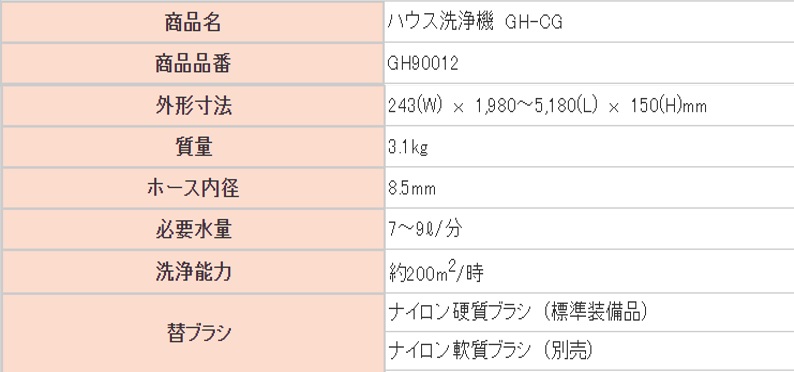 MAXハウス洗浄機(硬質ブラシ付き 本体): 農業資材