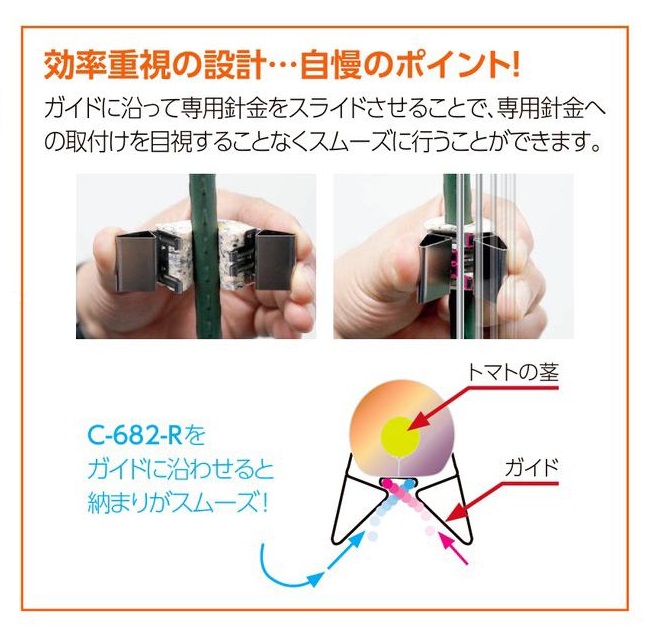 パクットクリップ(C-682-1 1200個入（硬めスポンジ）): 農業資材