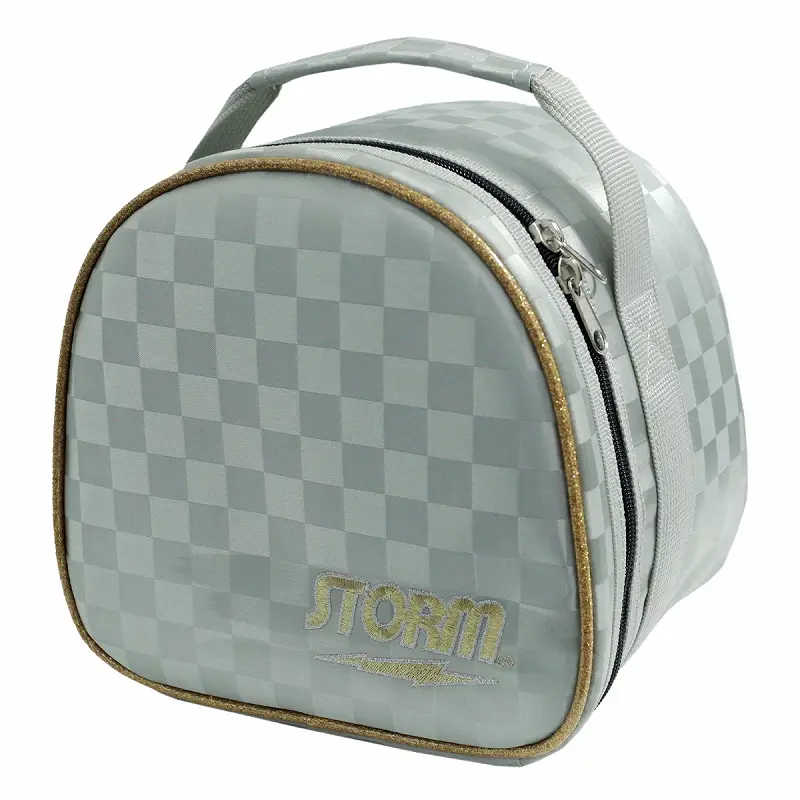 SB155-DF 2ボールキャリーバッグ(シルバー/ゴールド）（ストームロゴ