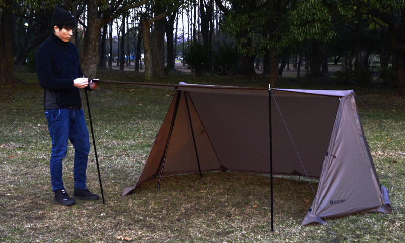 ハイランダー ハンガーフレームシェルター「クロシェト」販売中