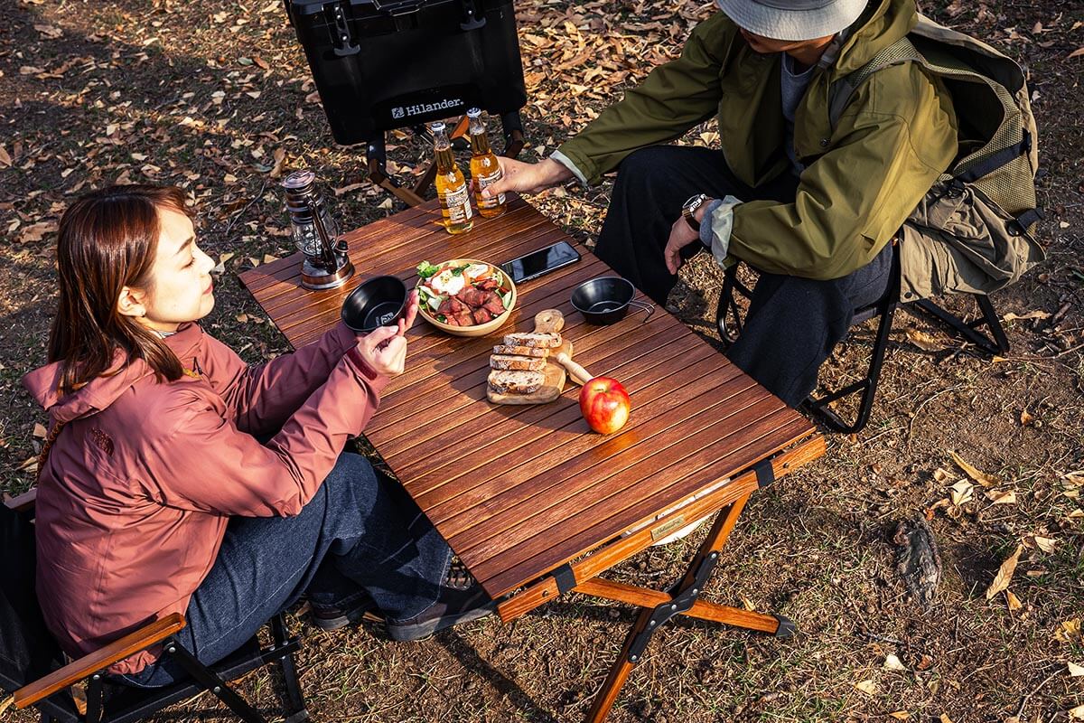 Hilander(ハイランダー) ウッドロールトップテーブルLIGHT 90