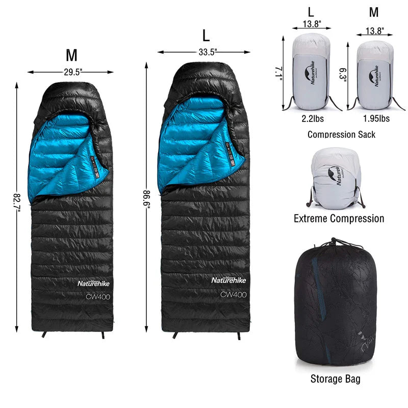 CW™400 Down Ultralight Sleeping Bag 41°F / 5°C - Naturehike