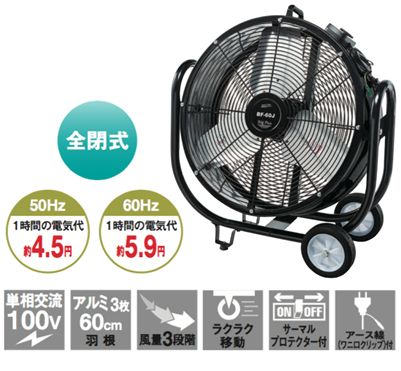 株式会社ナカトミ ｜ 60cmビッグファン BF-60J