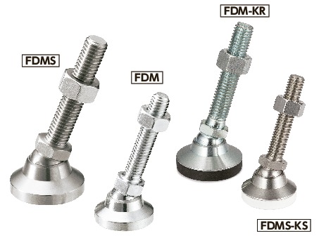 FDM-32-M8-50-KS｜レベリングアジャスタ（おねじ） - キャップつき D