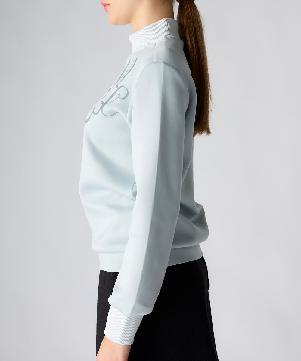 ダンボールニット長袖モックネックプルオーバー（marie claire sport