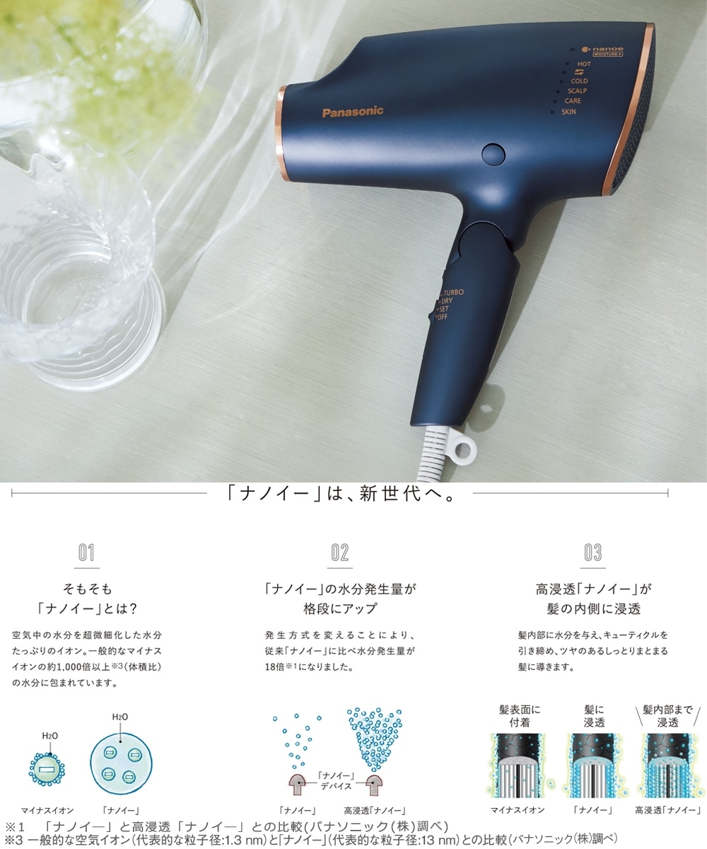 パナソニック ヘアドライヤー ナノケア（EH-NA0E） 通販【ニッセン】