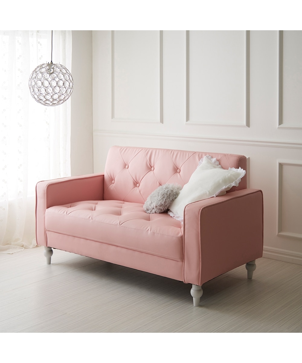 2人掛け]コンパクトソファ｜合皮 エレガント 姫系 通販【ニッセン】