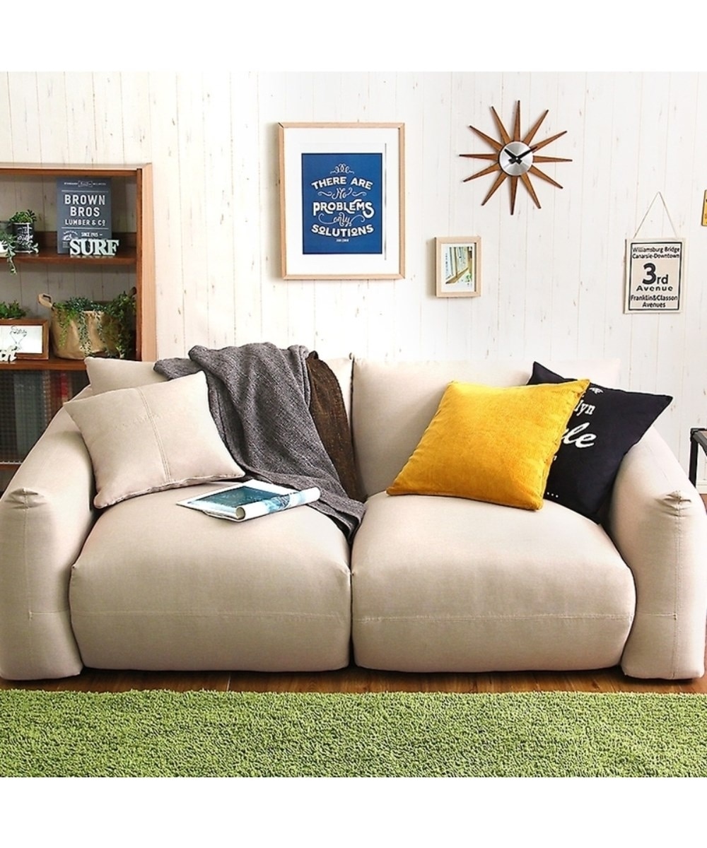 ボリュームローソファー（2．5人掛け） 通販【ニッセン】