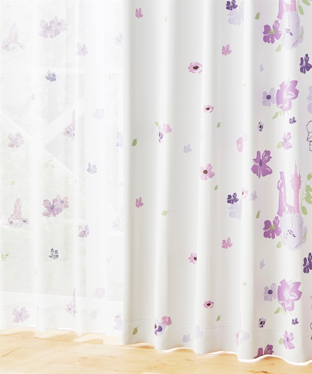 カーテンセット】遮光カーテン＆レース4枚セット｜ディズニー