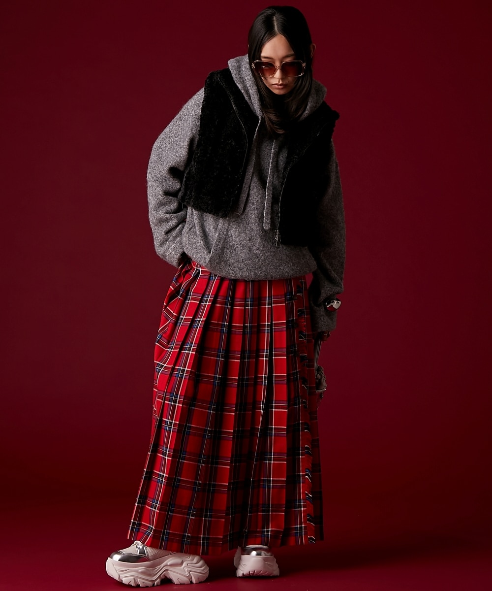 チェックマキシプリーツスカート＜大きいサイズ有＞GEVS. 通販【ニッセン】