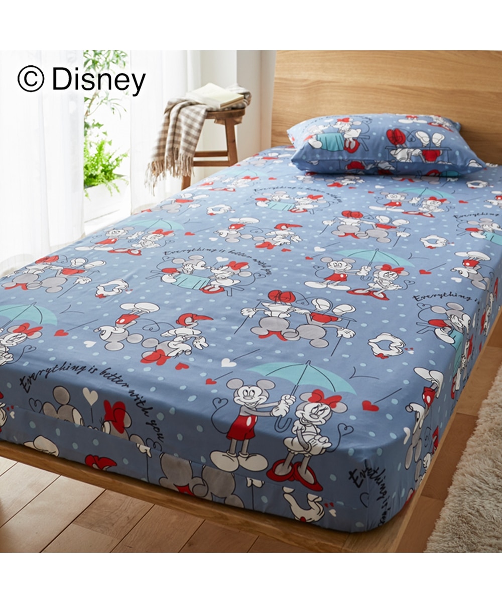 ディズニー/すっぽり包めるシーツ（ミッキー＆ミニー柄） 通販【ニッセン】
