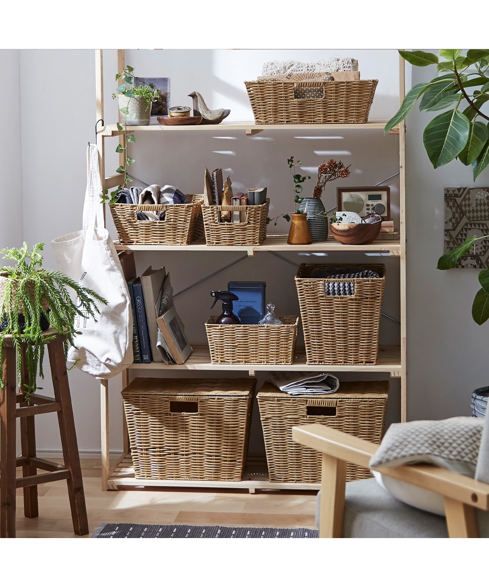 ラタン風バスケットコンテナ 通販【ニッセン】