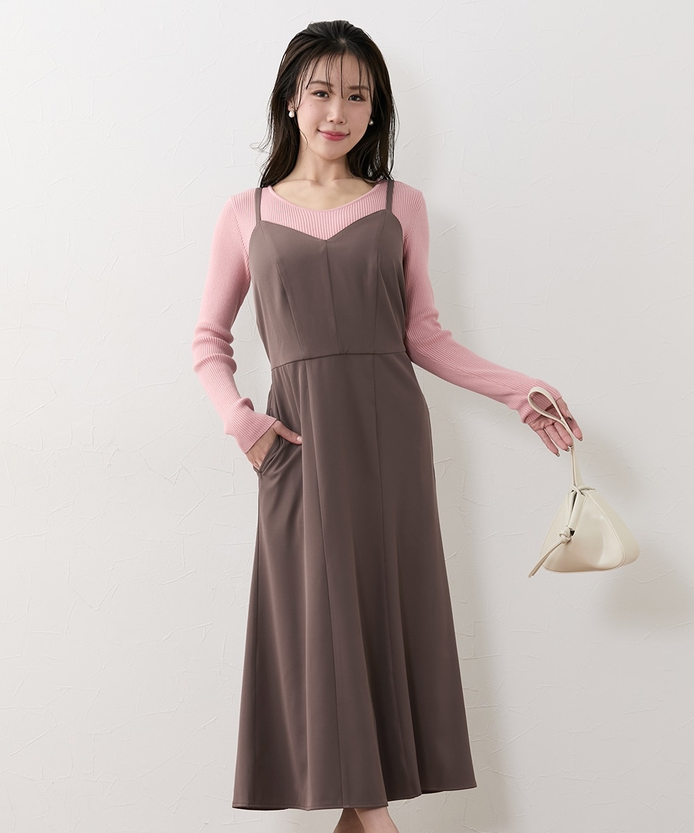 大きい胸専用】着やせキャミワンピース（ポケット付） 通販【ニッセン】