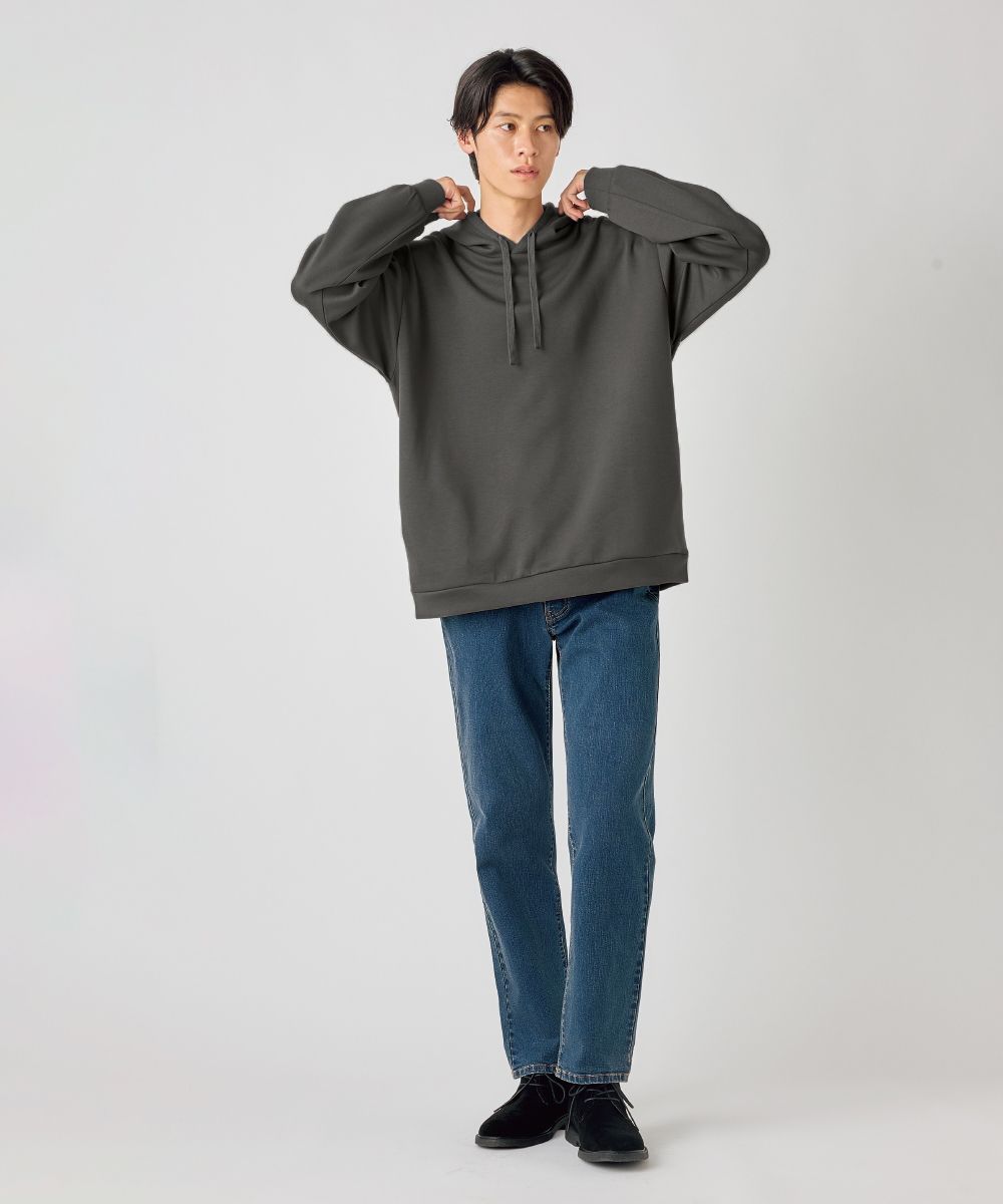 ダブルフェイスオーバーサイズプルパーカー【大きいサイズ有】 通販