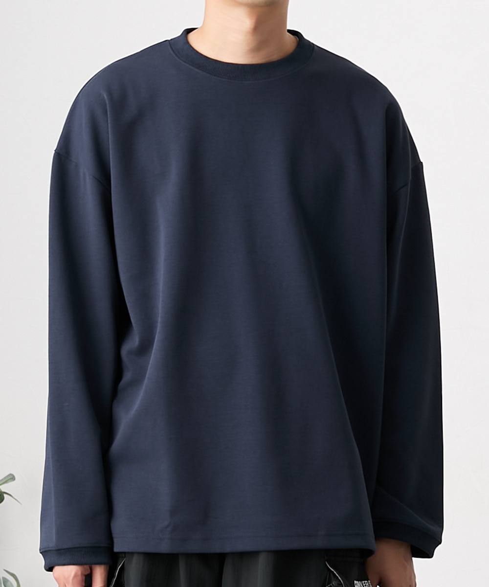 オーバーサイズ ロング丈ダブルフェイストレーナー 通販【ニッセン】