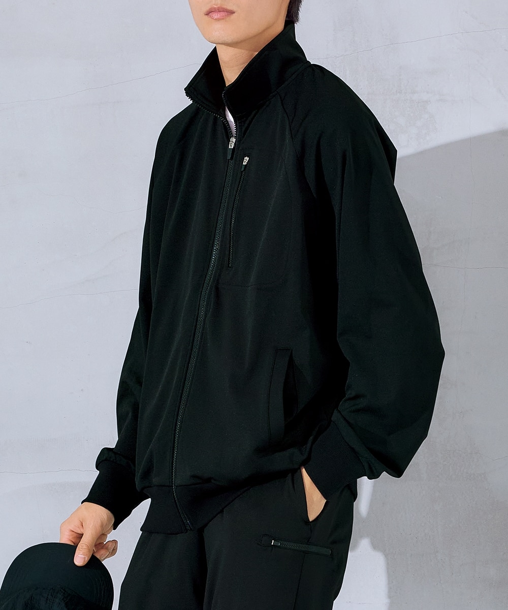 セットアップ可能】スマホポケット付き オーバーサイズ長袖フルジップ