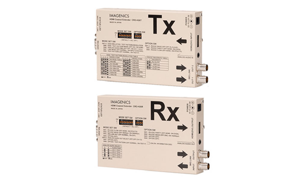 IMAGENICS HDMI(DVI)信号を同軸ケーブルで伝送する長距離同軸送受信機