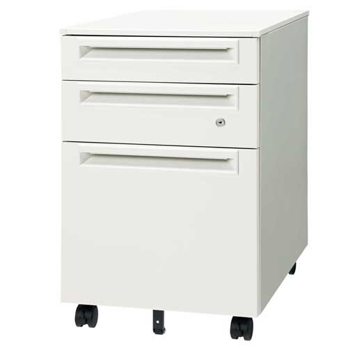 スマートオフィス】サイドキャビネット3段 UJ-046SC-B3 W4 プラス