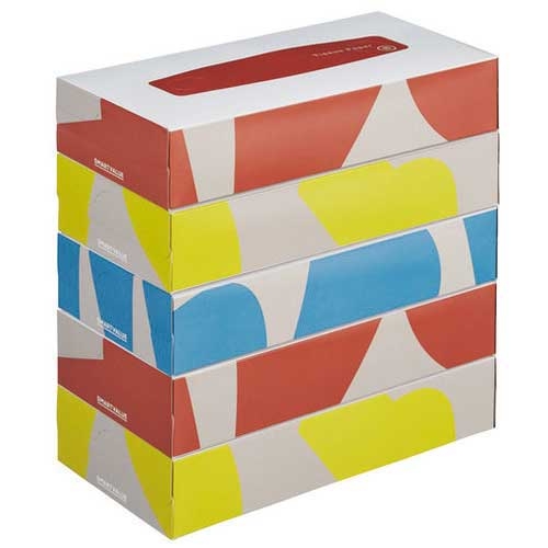 スマートオフィス】ティッシュペーパー 5箱入 N242J スマートバリュー