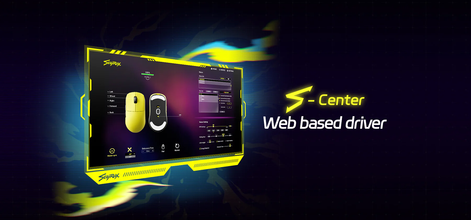 ゲーミングマウス SCYROX V8 Yellow［8K Dongle同梱］｜の通販は
