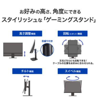 KH-GD254U 「3年保証」320Hz対応ゲーミングモニター GigaCrysta