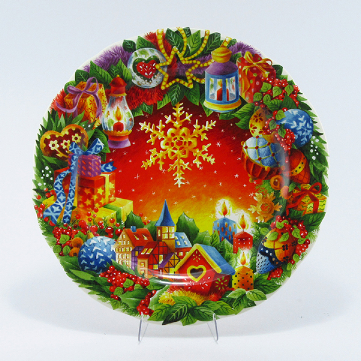 ジアン クリスマスプレート 2019年（レッド） 2000SD19 | 洋食器の