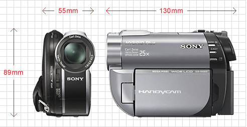 DCR-DVD810 特長 : コンパクト 25倍ズーム | デジタルビデオカメラ