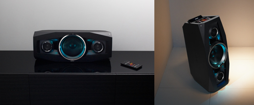 GTK-N1BT 特長 : 重低音サウンド | アクティブスピーカー／ネック