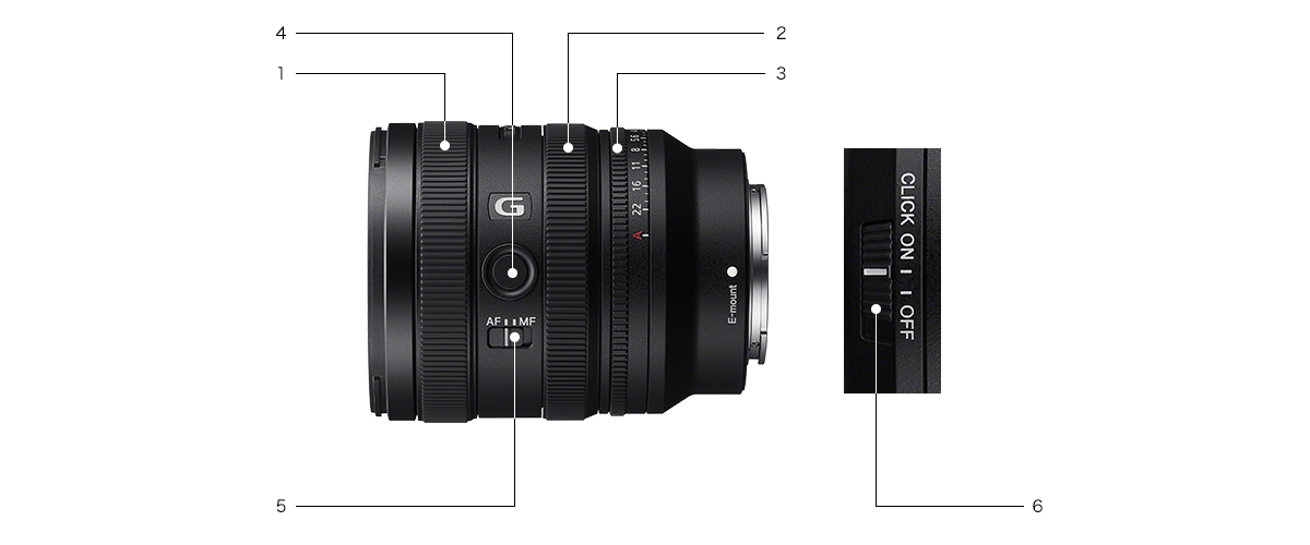 FE 24-50mm F2.8 G 特長 : その他の特長 | デジタル一眼カメラα