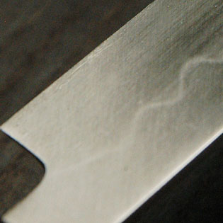 ふぐ引き包丁 本焼 黒檀 9寸～尺1 鞘付 【包丁の＠堺英】