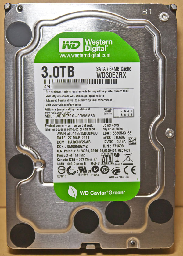 3TB HDD WZ30EZRXについて 【桜PC情報】